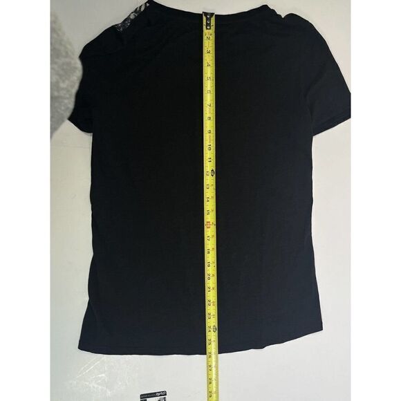 The Kooples Skull Bones Black Aztec Ilkat Blouse Top Short Sleeve Medium Silk - Picture 4 of 13